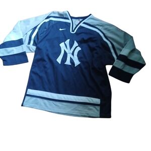 Nike MLB Navy and White Jersey